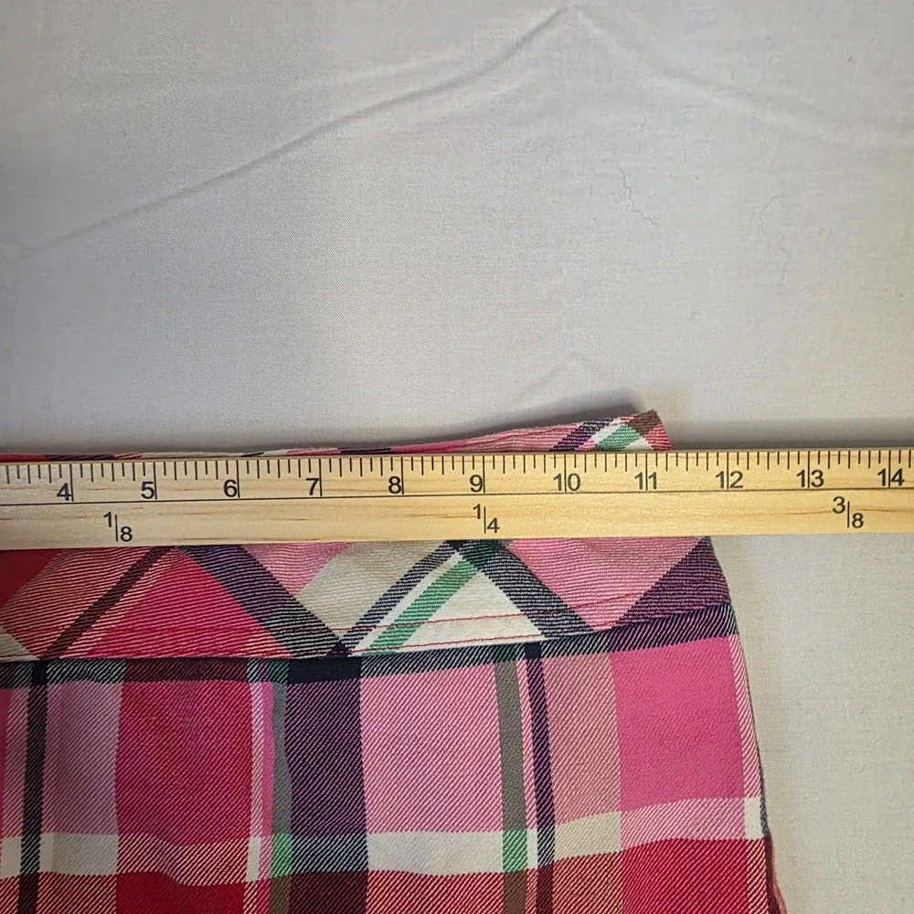 Gymboree Brightest in Class Plaid Button Pocket Skort size 6